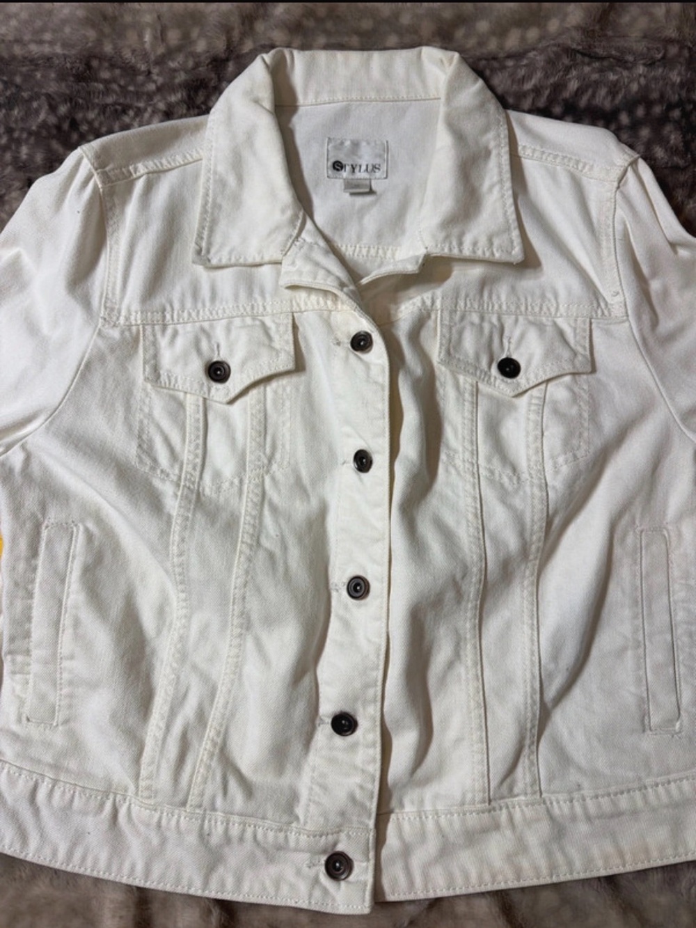Stylus Women’s White Denim Jacket